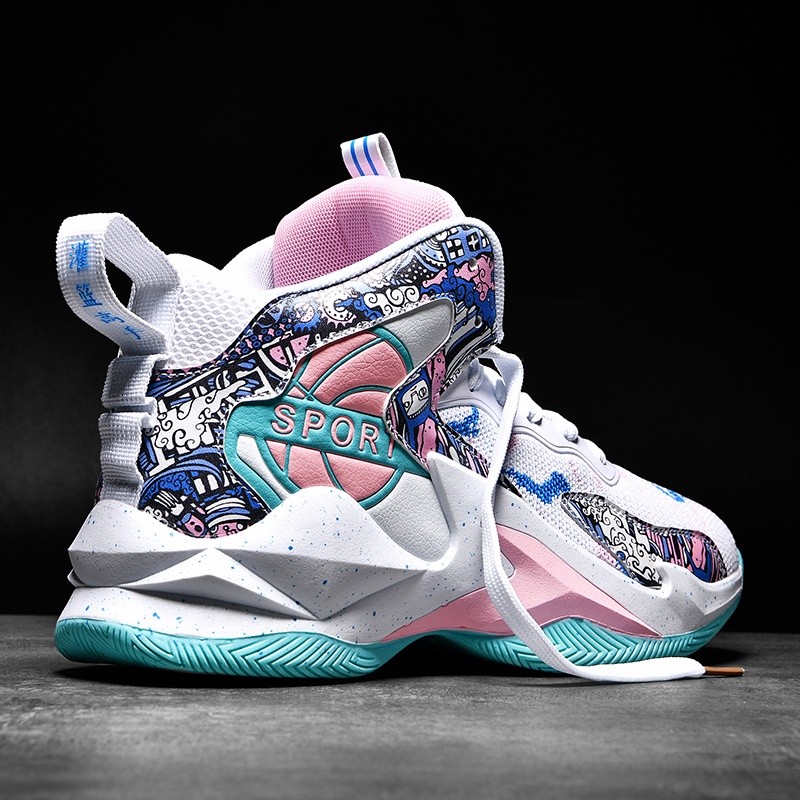 Giày Thể Thao Bóng Rổ Đế Cao Su Trọng Lượng Nhẹ Chống Sốc