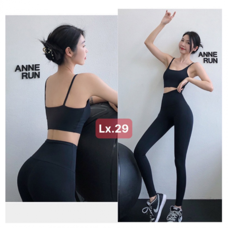 Bộ Quần Áo Tập Gym Yoga Nữ Có Mút Ngực Thoáng Mát Co Dãn 4 Chiều Màu Xám Ghi và Hồng Cánh Sen Sang Trọng